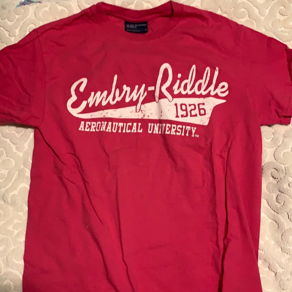 EMBRY RIDDLE WOMENS PINK T SHIRT